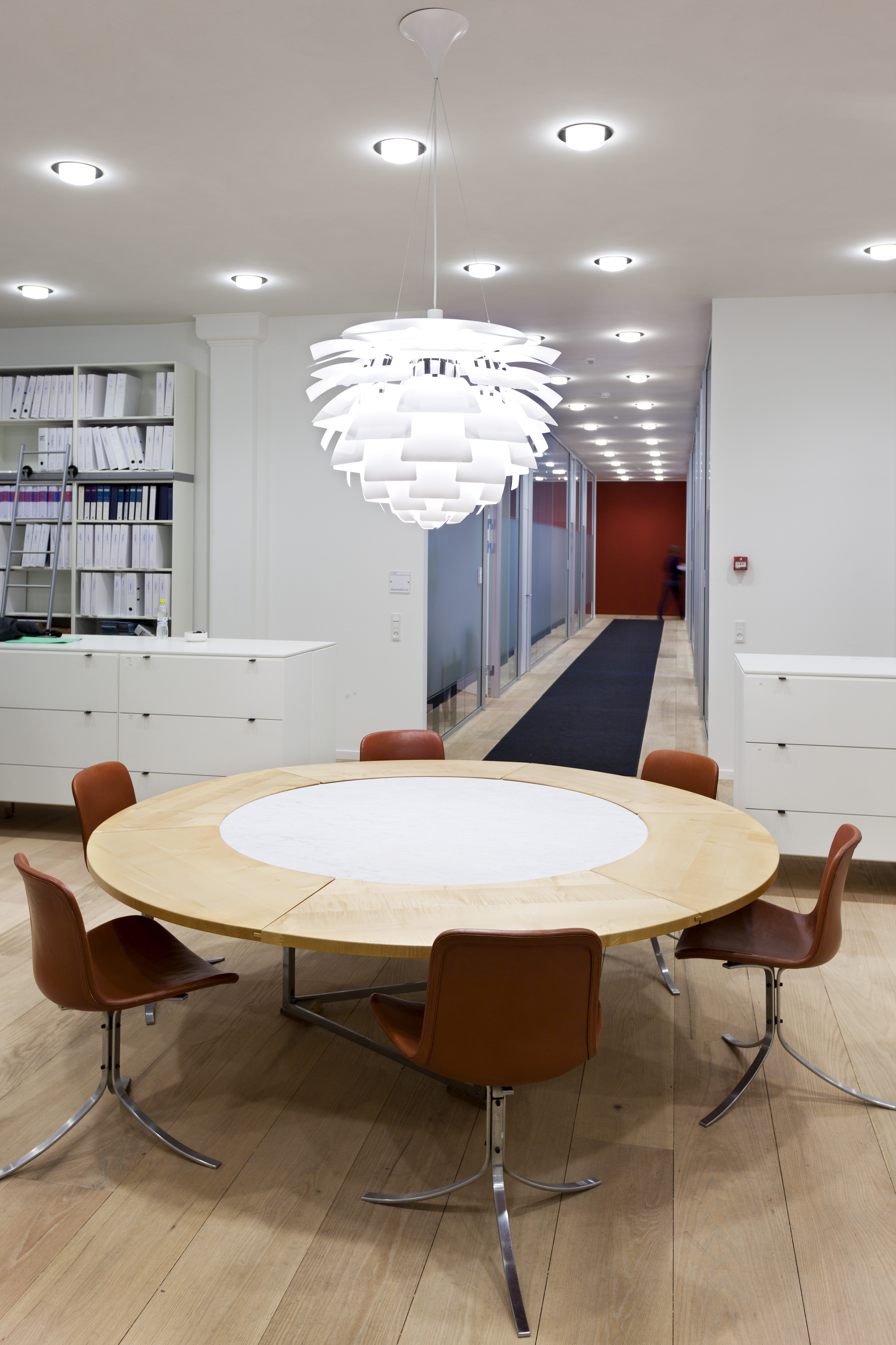 bruun og hjejle mødebord og gang, Fraster filt tæppe